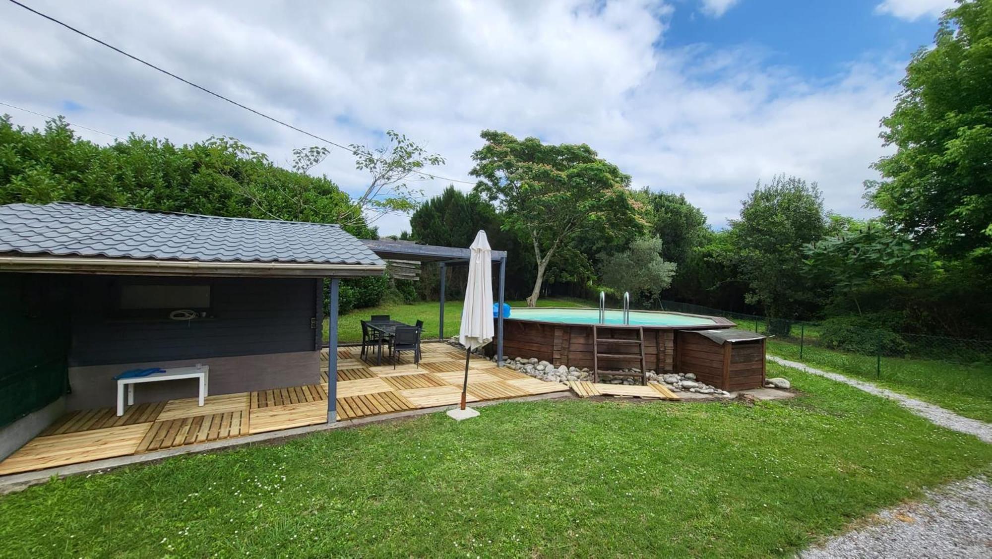 Maison 3 Chambres Avec Piscine Josse Eksteriør billede